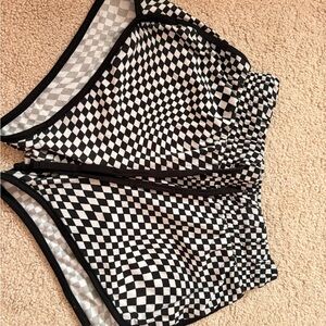 Rue21 Monochrome Checkered Shorts